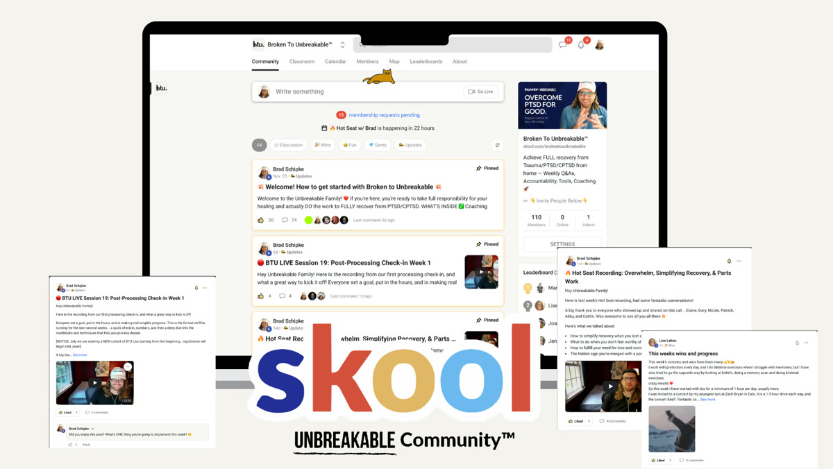 The Broken To Unbreakable community on Skool
