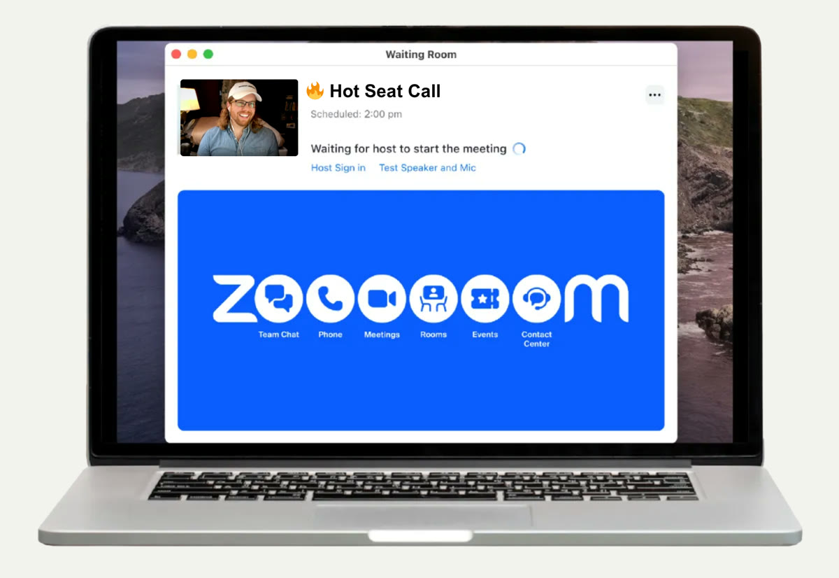 A live hot seat coaching call on Zoom